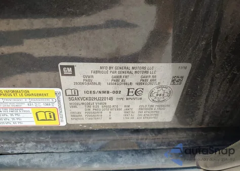 2017 Buick Enclave from USA, damaged, VIN 5GAKVCKD2HJ220145